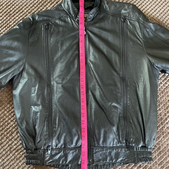 Vintage Hein Gericke Echt Leder Black Genuine Leather Motorcycle Jacket 38 - Picture 13 of 17